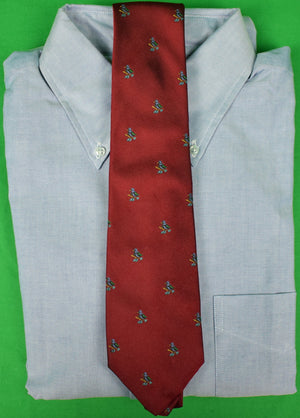 Abercrombie & Fitch Burg Twill Silk Bird Tie