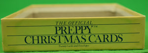 "Boxed Set x 14 Official Preppy Christmas Cards & 15 Envelopes" (DEADSTOCK)