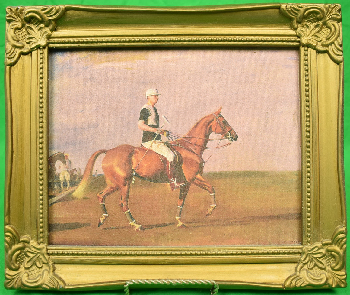 Sir Alfred Munnings "The Polo Player" Oleograph