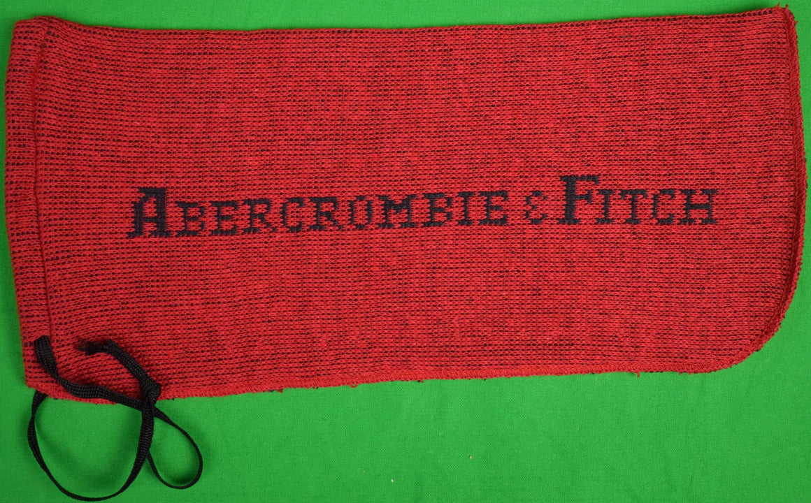 "Pair of Abercrombie & Fitch Red Knit Shoe Bags" (Deadstock!)
