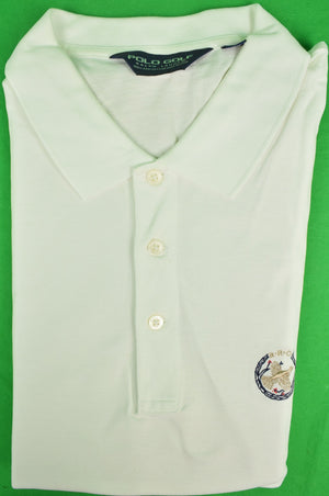 Ralph Lauren Polo Golf White S/S Shirt w/ Rolling Rock Club Logo Sz: XXL
