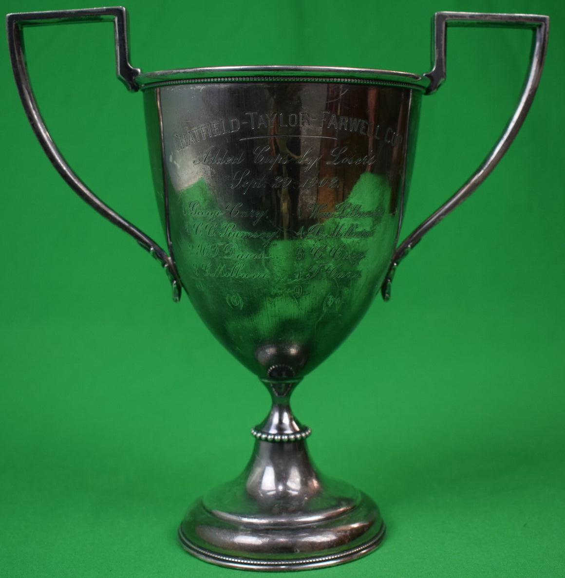 "Chatfield-Taylor-Farewell c1902 Polo Trophy Silver Plate Cup"