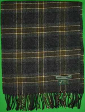Holland & Holland 100% Cashmere Plaid Scarf Made in Scotland (SOLD)