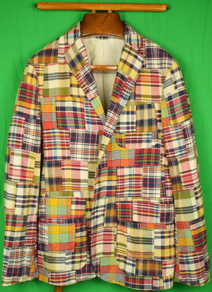 "Polo By Ralph Lauren Patch Madras Sport Jacket" Sz 40R (SOLD)