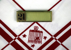 "The "21" Club Waiter's Badge Pin"
