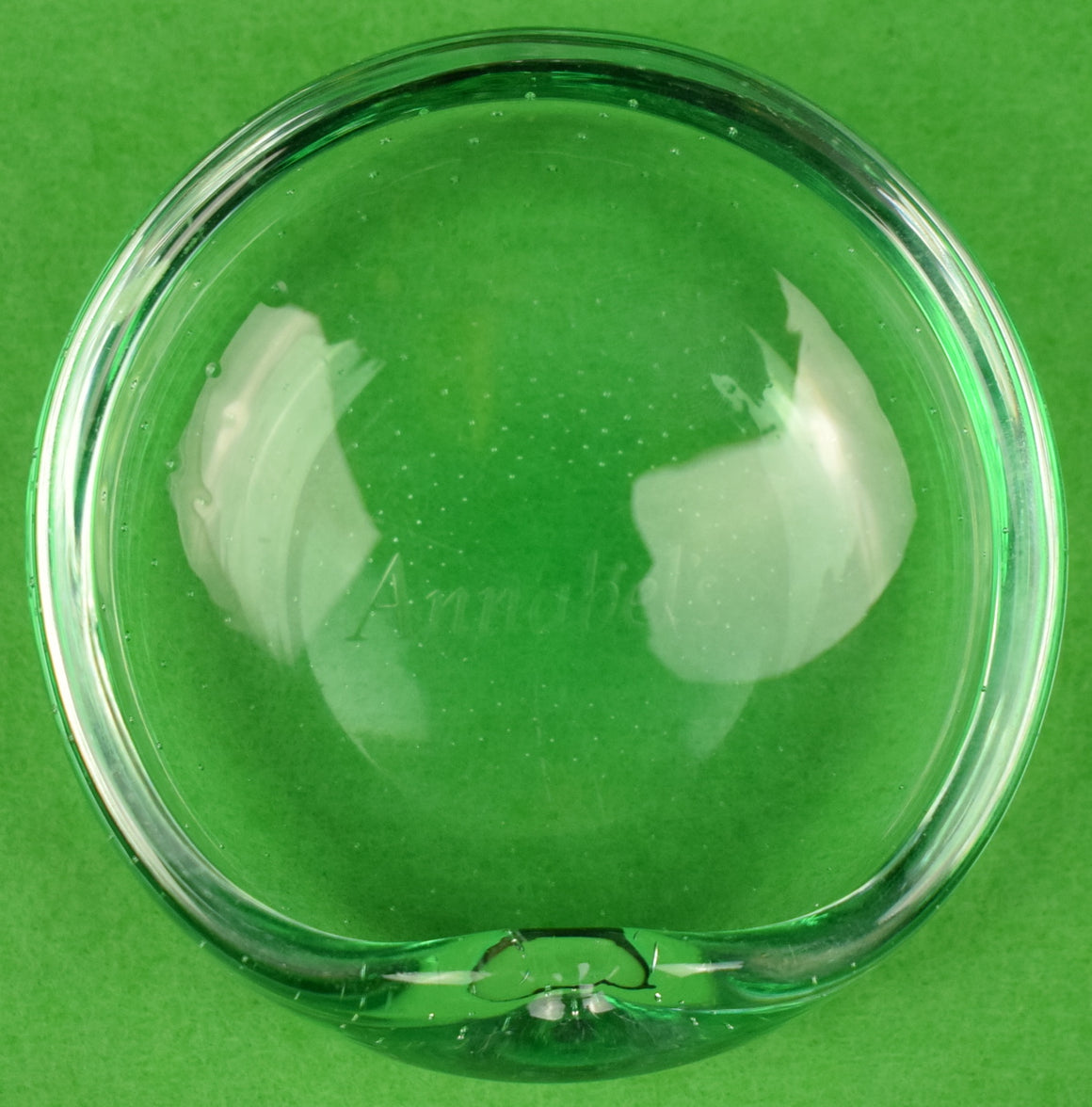 "Annabel's Mayfair London Bubble Glass Ashtray" (SOLD)