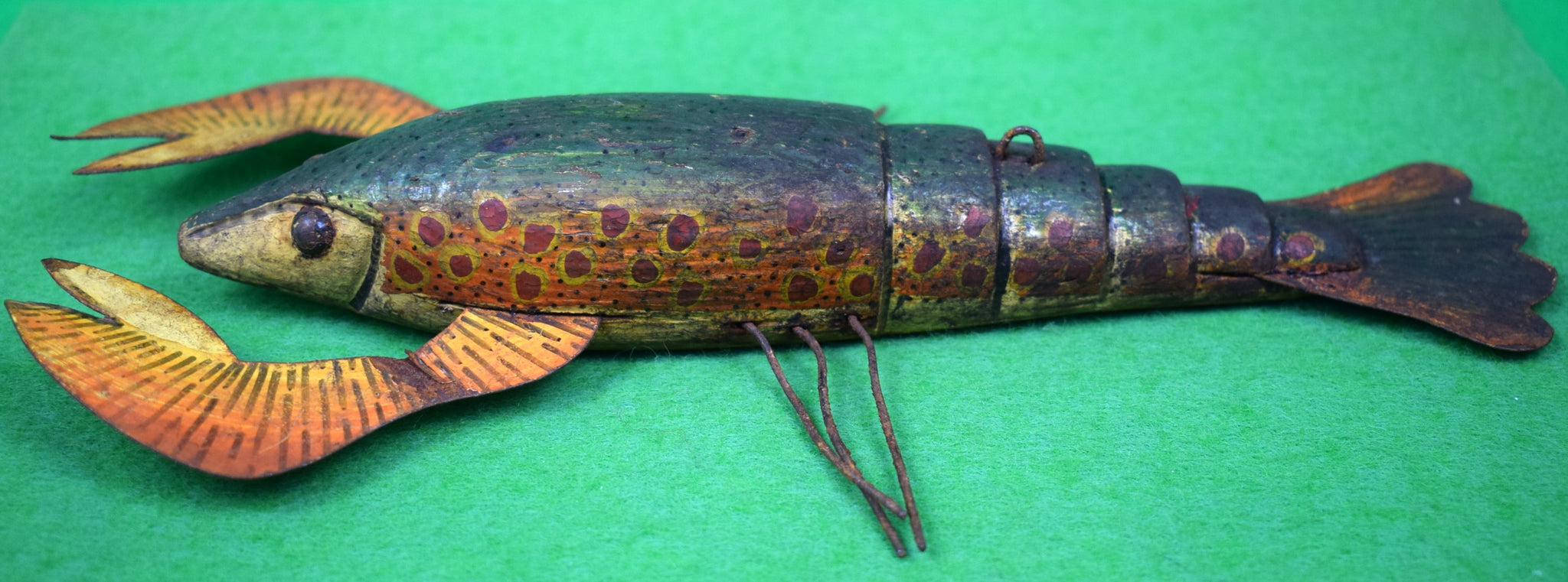 Vintage Ice Fishing Decoy Fish Spearing Lure Antique