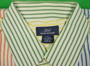 Brooks Brothers 346 L/S B/D Multi-Sripe 'Fun' Shirt Sz: L