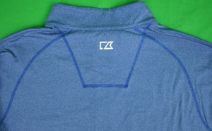 Cutter & Buck Heather Blue 1/2 Zip L/S Shirt w/ Nantucket Yach Club Logo Sz: XXL (SOLD)