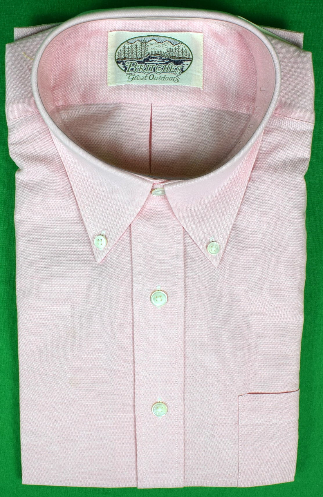 Britches Georgetowne Great Outdoors Pink OCBD Shirt Sz 16-33 (Deadstock w/ Tag)