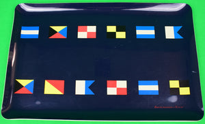 "Abercrombie & Fitch Signal Flag Cocktail Tray"