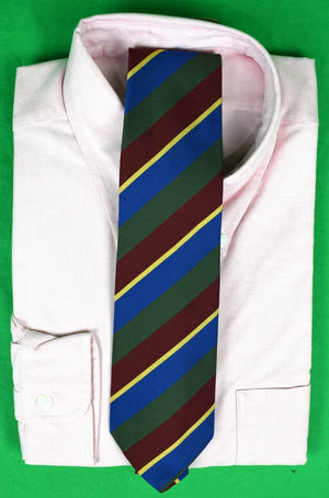 "Atkinsons Irish Poplin Repp Stripe Tie Made For H. Stockton Atlanta"