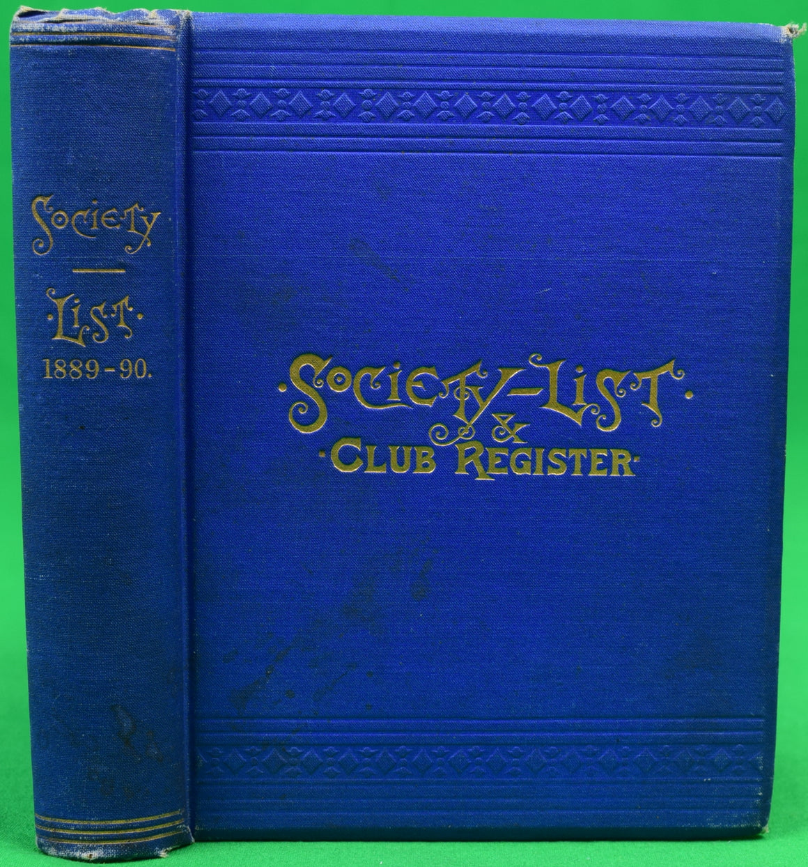 "Society-List & Club Register 1889-90"