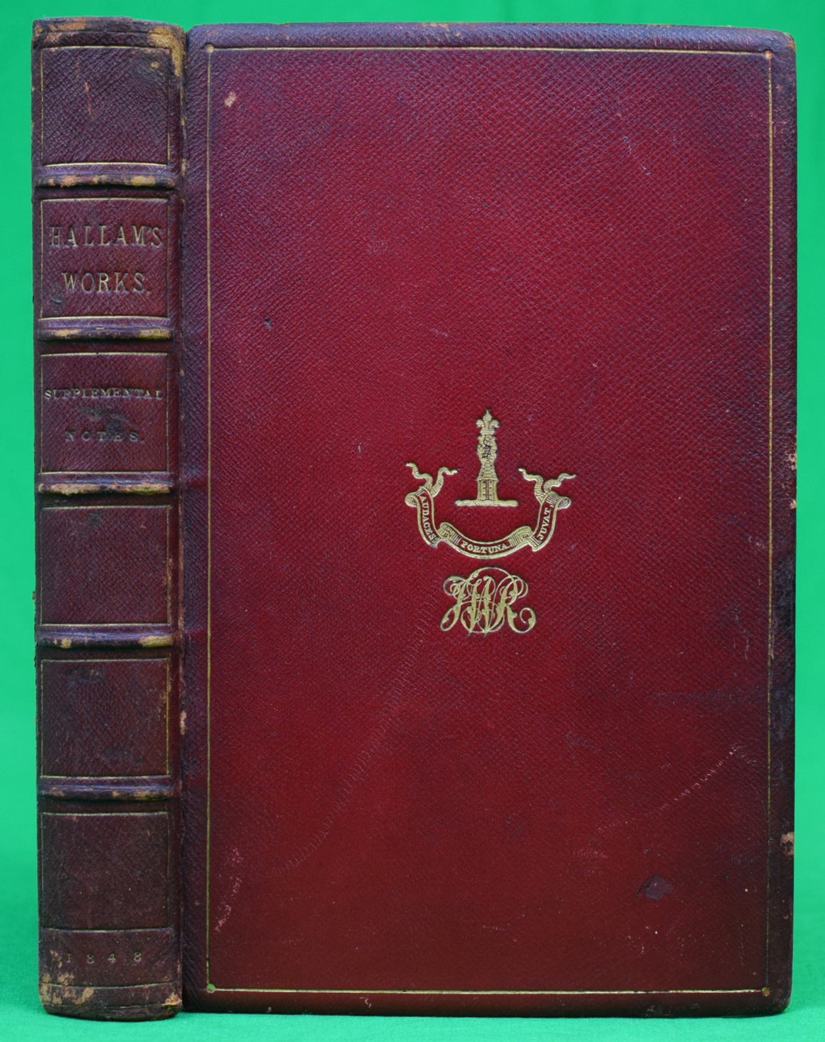 "Supplemental Notes To The View Of The State Of Europe During The Middle Ages" 1848 HALLAM, Henry