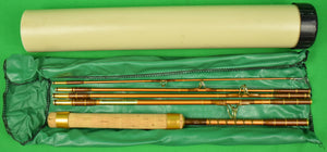 "Abercrombie & Fitch 5pc Spinning Rod" (New Old Stock In A&F Green Pouch w/ Tube)