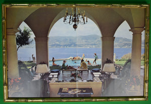 Slim Aarons Acapulco Villa c1974 Framed Color Double Plate