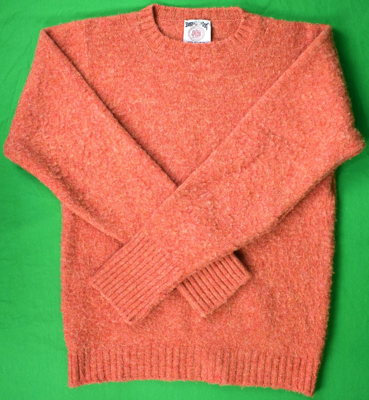 Press Shaggy Dog Coral Shetland Crew Neck Sweater
