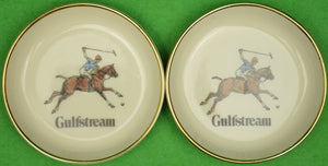 Pair of Gulfstream Polo c1980s Porcelain Coasters