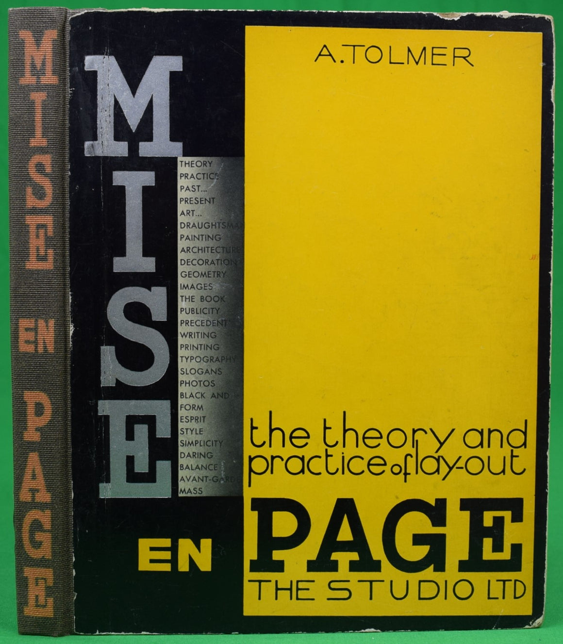 "Mise En Page The Theory And Practice Of Lay-Out" 1931 TOLMER, A.