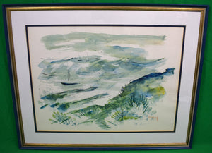 "Bermuda Cove" Watercolour By Alfred Birdsey (1912- 1996)
