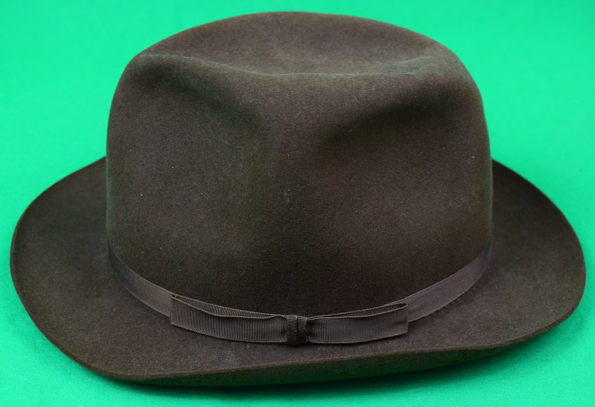 Lock & Co St. James's Street Brown Felt Fedora Hat Sz 7 1/8 (New/ Old Stock) (SOLD)