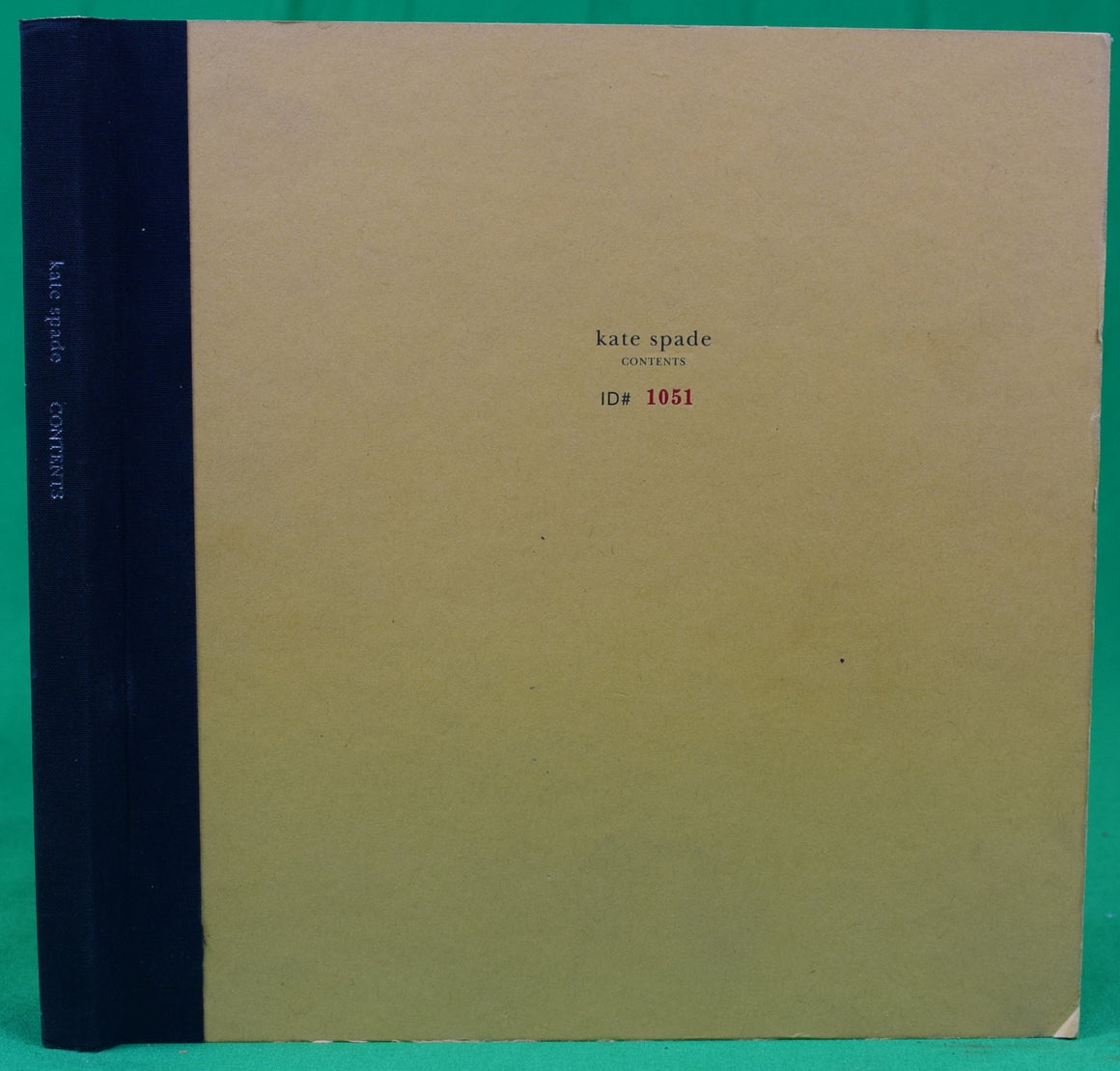 "Kate Spade Contents: ID# 1051" 2000