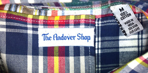 The Andover Shop Patch Madras L/S BD Sport Shirt Sz M (New/ Old Stock)