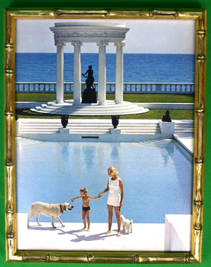 Slim Aarons CZ Guest At Villa Artemis In Palm Beach c1974 Framed Color Plate