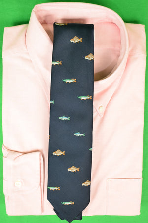 "Chipp Navy Fish Club Tie"