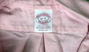 Brooks Brothers Pink OCBD c1980s Shirt Sz 17-5