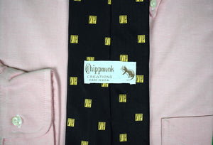 Chipp Black Silk VIP Logo Tie