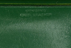 Jack & Charlie's "21" Club Green Leather Snap Coin Purse