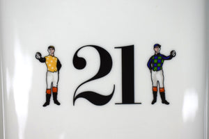 The "21" Club Jockey Porcelain Ashtray Made In France (New In Box) (SOLD)