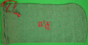 "Pair of Abercrombie & Fitch Green Knit Shoe Bags" (Deadstock!)