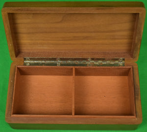 Abercrombie & Fitch Marquetry Cigarette Box w/ Ducks-In-Flight On Lid (In New A&F Box) (SOLD)