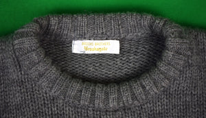 "Brooks Brothers/ Brooksgate Grey Shetland Wool c1970s Intarsia Sweater w/ Hunting Dog & Mallards" Sz L (SOLD)