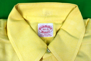 Brooks Brothers Yellow OCBD Shirt Sz 15 1/2- 5
