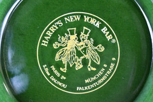 "Harry's New York Paris Bar Smoke Glass Ashtray"