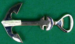 "Abercrombie & Fitch Brass Anchor Bottle Opener"