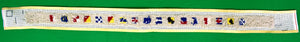 "Hand-Needlepoint (17) Signal Flag Canvas Belt"