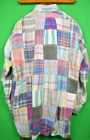 The Andover Shop Patch Madras BD Spt Shirt Sz: XL (SOLD)