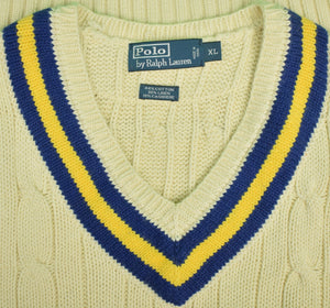 "Polo by Ralph Lauren Cable Cricket Sweater Vest" Sz: XL (SOLD)