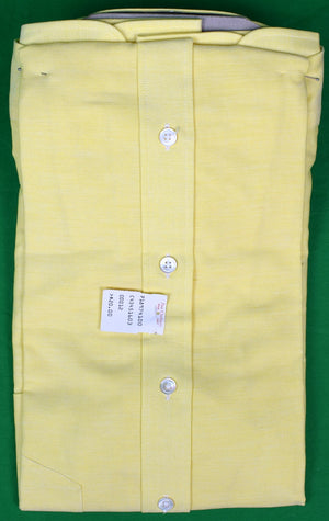 Britches Georgetowne Great Outdoors Yellow OCBD Shirt Sz 16-33 (Deadstock w/ Tag)
