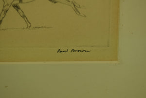 "Paul Brown c1930s Steeplechase Vignette"