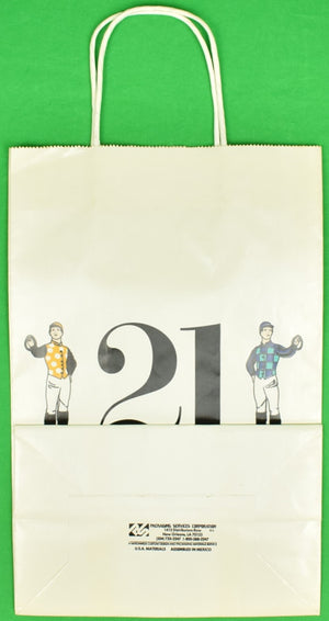 "The "21" Club Jockey Gift Bag" (New/ Old Stock!)