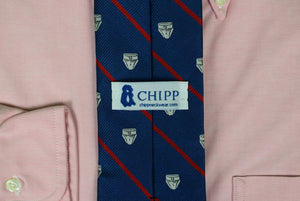 "Chipp Jock Blue/ Red Silk Tie" (New)