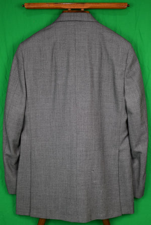 Chipp Grey Nail Head DB Suit w/ Paisley Lining Sz 39R