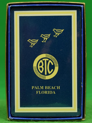 "Bath & Tennis Club Palm Beach Sealed Deck of BTC Navy Playing Cards" (New in Box!)