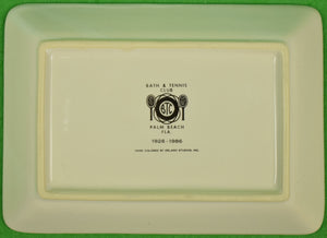 "Bath & Tennis Club 1926-1986 Palm Beach Ceramic Dish/ Tray"