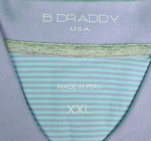 "B. Draddy Purple/Blue S/S Stripe Golf Shirt" Sz: XXL (NWT)